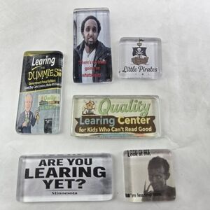 Set of 6 of Quality Learing Center Somali Daycare Magnets Parody Fraud Minnesota